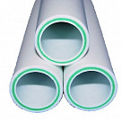 Полипропиленовая труба Fv-Plast Faser PN20 50х8,3 мм для ГВС и ХВС, белая, 1м