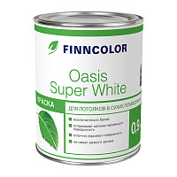Краска в/д для потолка Finncolor Oasis Super White (0,9 л) от Водопад  фото 1