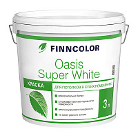 Краска в/д для потолка Finncolor Oasis Super White (3 л) от Водопад  фото 1