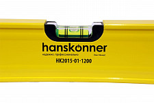 Уровень Hanskonner HK2015-01-1200, 1200 мм, алюминиевый, магнитный, фрезерованный, 3 глазка от Водопад  фото 2