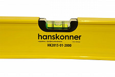Уровень Hanskonner HK2015-01-2000, 2000 мм, алюминиевый, магнитный, фрезерованный, 3 глазка от Водопад  фото 2