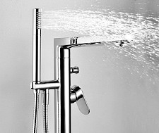 Смеситель для ванны с душем WasserKraft Dinkel 5821 напольный, хром от Водопад  фото 2