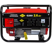 Генератор бензиновый DDE G260 919-952 1ф, 2,4/2,6 кВт, бак 15 л, дв-ль 6,5 л.с. от Водопад  фото 2