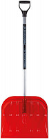 Лопата для уборки снега NN Профи 68120 поликарбонатная, алюминиевый черенок, средняя 465х410х1360 мм от Водопад  фото 1