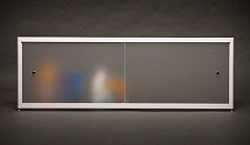 Экран под ванну A-Screen 2 дверцы, матовый 900-1200 мм, высота до 650 мм, белый / серый / черный профиль от Водопад  фото 1