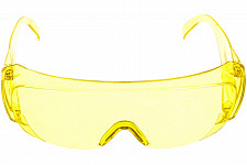 Очки защитные Сибртех 89157 открытого типа, желтые, ударопрочный поликарбонат от Водопад  фото 1