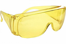 Очки защитные Сибртех 89157 открытого типа, желтые, ударопрочный поликарбонат от Водопад  фото 2