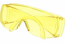 Очки защитные Сибртех 89157 открытого типа, желтые, ударопрочный поликарбонат от Водопад  фото 3