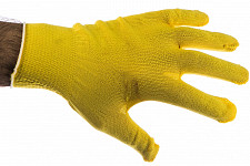 Перчатки 67822 из синтетической нити, 13 класс, лимон, L от Водопад  фото 2