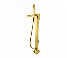 Смеситель для ванны с душем Webert Pegaso PE851101010 напольный, золото от Водопад  фото 1