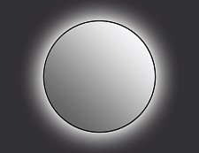Зеркало Cersanit Eclipse smart 64149 100x100 с подсветкой круглое черная рамка от Водопад  фото 2