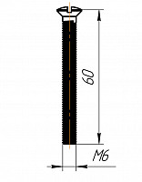 Винт для сифонов Ани-пласт M660 М6х60 мм от Водопад  фото 2