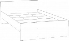 Кровать Silva "Симпл" 120 см, Белый Фасадный от Водопад  фото 5