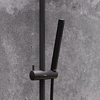 Система душевая Damixa Scandinavian Pure 936810300 c термостатом, с изливом, черный от Водопад  фото 5