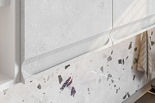 Кухонный гарнитур SV-мебель «Вельвет» 2 м, без столещницы, белый / бетон снежный / бетон графит от Водопад  фото 2