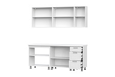 Кухонный гарнитур SV-мебель «Вектор» 2 м, без столещницы, белый / бланж / бланж от Водопад  фото 3