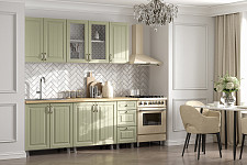 Кухонный гарнитур SV-мебель «Прованс» 2,0 м, без столешницы, белый / фисташковый текстурный / фисташковый текстурный от Водопад  фото 1