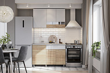 Кухонный гарнитур SV-мебель "КГ - 4" 1,2 м, со столешницей, белый / дуб сонома / белый / антарес от Водопад  фото 2