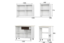 Кухонный гарнитур SV-мебель «Розалия» 1,7 м, без столешницы, ясень анкор светлый / дуб венге от Водопад  фото 3