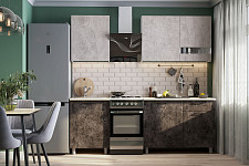 Кухонный гарнитур SV-мебель «Розалия» 1,7 м, Серия 2, со столешницей, белый / цемент светлый / цемент тёмный / антарес от Водопад  фото 1