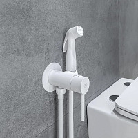 Гигиенический душ Milardo Tidy 001WTR0M08 со смесителем, встраиваемый, белый матовый от Водопад  фото 5