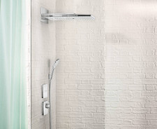 Смеситель для душа Hansgrohe ShowerSelect 15735400 термостатический, встраиваемый, белый / хром от Водопад  фото 4