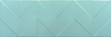 Плитка Керамин Танага 4Д, 75х25 см, бирюзовый на структуре "шеврон" (кв.м.) от Водопад  фото 1
