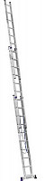 Лестница трехсекционная Fit 65438 алюминиевая усилен, 3 х 12 ступеней, H=343/594/841 см,вес 17,83 кг от Водопад  фото 2
