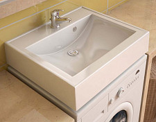Раковина Estet Lux Комфорт ФР-00000805 59х49.5 см на стиральную машину, белая от Водопад  фото 4