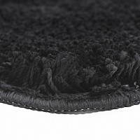 Коврик для ванны WasserKraft Kammel Black 55х57, микрофибра, термопластичная резина от Водопад  фото 3