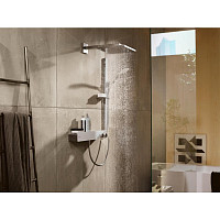 Смеситель для душа Hansgrohe ShowerTablet 13108400 термостат, белый / хром от Водопад  фото 4