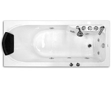 Акриловая ванна Gemy G9006-1.7 B R 170х75 с гидромассажем, правая от Водопад  фото 3