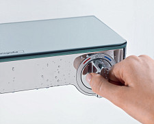 Смеситель для душа Hansgrohe Ecostat Select 13171000 термостат, с кнопками управления, хром от Водопад  фото 5