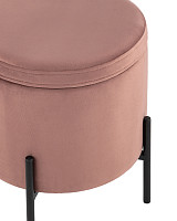Пуф Stool Group Грейс с ящиком велюр пыльно-розовый от Водопад  фото 5