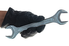 Ключ рожковый Biber тов-093056 (27 / 30 мм) кованый оцинкованный от Водопад  фото 3
