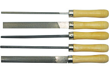 Набор напильников Biber тов-141919 Мастер 150мм с деревянной ручкой 5шт. от Водопад  фото 2