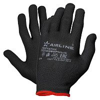 Перчатки Airline ADWG006 полиэфирные, L черные от Водопад  фото 1