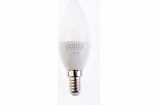 Лампа Gauss Elementary 33110 светодиодная свеча 10W 710lm 3000K Е14 LED 1/10/100 от Водопад  фото 2