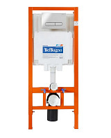 Комплект Belbagno BB070CHR/SC/BB002-80/BB005-PR-CHROME инсталляция, унитаз, сиденье микролифт, кнопка смыва от Водопад  фото 2