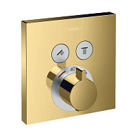Смеситель для душа Hansgrohe ShowerSelect 15763990 термостат, встраиваемый полированное золото от Водопад  фото 1