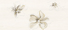 Вставка настенная Cersanit Illusion цветы А светло-бежевый 20x44 (ШТ) от Водопад  фото 1