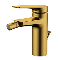 Смеситель для биде WasserKraft Aisch 5506 с донным клапаном, матовое золото от Водопад  фото 1