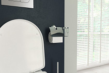 Держатель туалетной бумаги Artwelle Harmonie HAR 051 с крышкой и освежителя воздуха хром от Водопад  фото 3