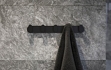Планка Artwelle Schwarz 7755 с 5-ю крючками 32 см, черный от Водопад  фото 4