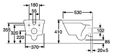 Унитаз подвесной Gustavsberg Hygienic flush 5G84HR01 безободковый с сидением микролифт от Водопад  фото 5