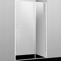 Душевая дверь WasserKRAFT Rhin 44S12 1000х2000, прозрачное стекло, профиль белый от Водопад  фото 1