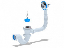 Обвязка для ванны Ани-Пласт Е150 1.1/2"х40мм , с выпуском и переливом от Водопад  фото 1