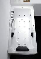 Акриловая ванна Gemy G9066-II K R 170х85 с гидромассажем и аэромассажем, правая от Водопад  фото 3