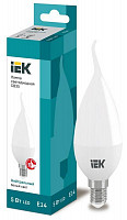 Лампа светодиодная IEK Eco LLE-CB35-5-230-40-E14, 5 Вт, CB35 свеча на ветру, 4000 К, E 14, 450 Лм от Водопад  фото 1