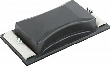 Держатель Mos 39716М для наждачной бумаги, пластиковый с металическим прижимом, чёрный 210х105 мм от Водопад  фото 1